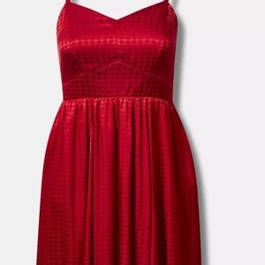 NWT Torrid Midi Dress 4X Cocktail Party Wedding Romantic Whimsygoth Valentines